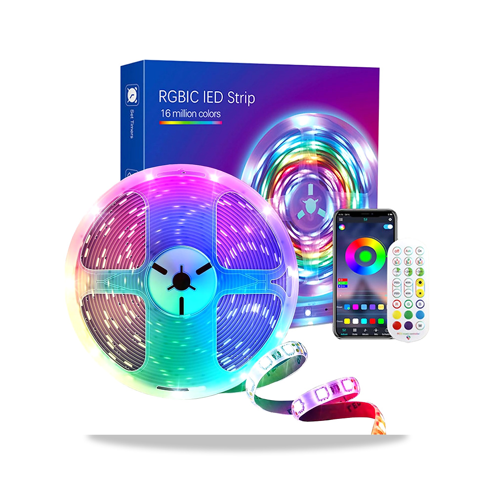 صورة منتج شريط اضاءة LED من اتش ان 2 اوجاكس، خلفية LED للتلفزيون 3 متر/10 قدم، RGB متغير اللون مزامنة الموسيقى اس ام - كود الصنف reemco-2027-1538630 - ماركة يباع من خلال reemco - توريد وتصوير حصري لشركة ريمكو القابضة السعودية