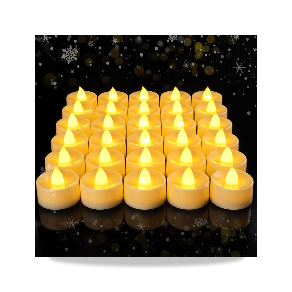 صورة منتج شموع LED ساطعة بدون لهب بتصميم واقعي، وهمية تعمل بالبطارية، صغيرة غير معطرة من مومنت، عبوة من 12 قطعة - كود الصنف reemco-2027-1538691 - ماركة يباع من خلال reemco - توريد وتصوير حصري لشركة ريمكو القابضة السعودية