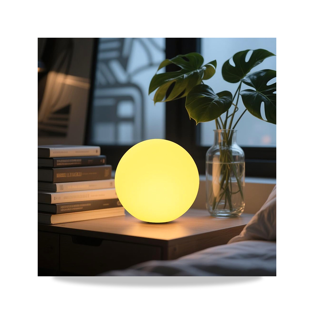 صورة منتج مصباح LED كروي لاسلكي مقاس 6 انش للاطفال، ليلي متغير اللون RGB مع جهاز تحكم عن بعد، LED قابل لاعادة الشحن - كود الصنف reemco-2027-1539047 - ماركة يباع من خلال reemco - توريد وتصوير حصري لشركة ريمكو القابضة السعودية
