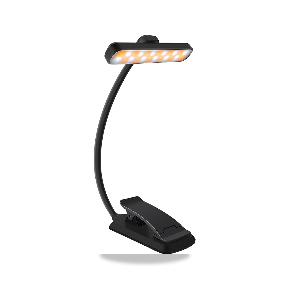 صورة منتج مصباح قراءة 24 LED قابل لاعادة الشحن بزاوية 360 درجة، بـ5 الوان ومنفذ USB-C ومشبك للكتب/التابلت، للعناية - كود الصنف reemco-2027-1539227 - ماركة يباع من خلال reemco - توريد وتصوير حصري لشركة ريمكو القابضة السعودية