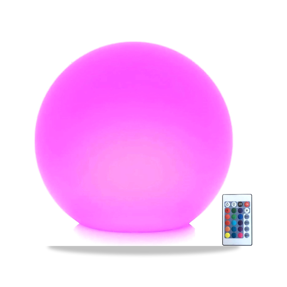 صورة منتج مصباح LED كروي ب16 لون متغير RGB، قابل لإعادة الشحن مع جهاز تحكم، بإضاءة ليلية متوهجة للأماكن الداخلية - كود الصنف reemco-2027-1539248 - ماركة يباع من خلال reemco - توريد وتصوير حصري لشركة ريمكو القابضة السعودية