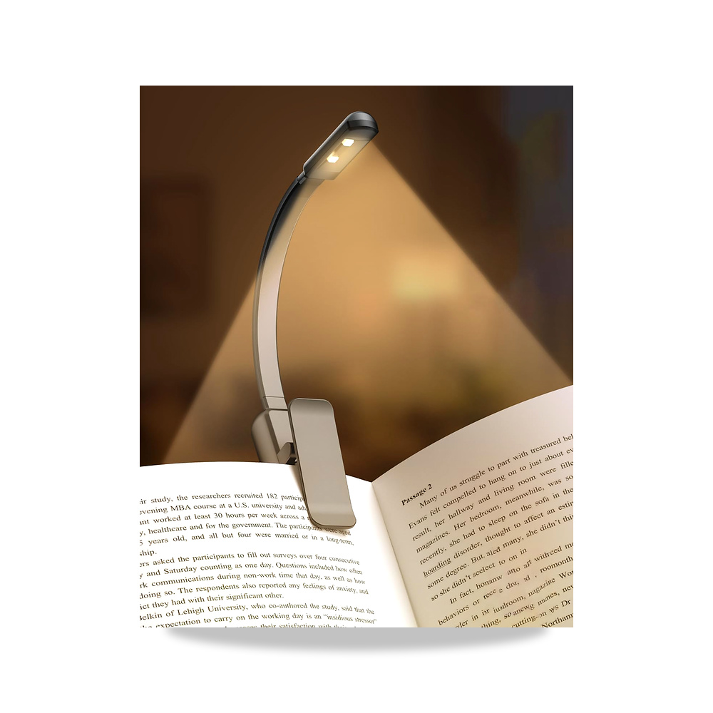 صورة منتج مصباح قراءة الكتب من يلا جوي، مصابيح للكتب في السرير، LED بمشبك مع 3 الوان وتعتيم غير متدرج، محمول وخفيف - كود الصنف reemco-2027-1539252 - ماركة يباع من خلال reemco - توريد وتصوير حصري لشركة ريمكو القابضة السعودية