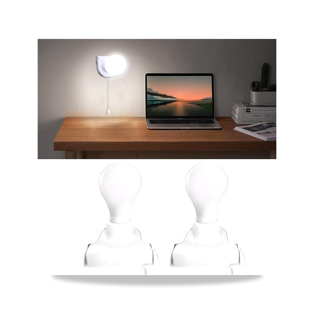 صورة منتج لمبة من نالاكال بتقنية LED بإضاءة أبيض، عبوة من 2 قطعة، بقوة 0.5 واط – الأبعاد صغير الحجم وقابل للحمل لسهولة الوضع – درجة حرارة اللون ضوء أبيض ساطع وناعم - كود الصنف reemco-2027-1539284 - ماركة يباع من خلال reemco - توريد وتصوير حصري لشركة ريمكو القابضة السعودية
