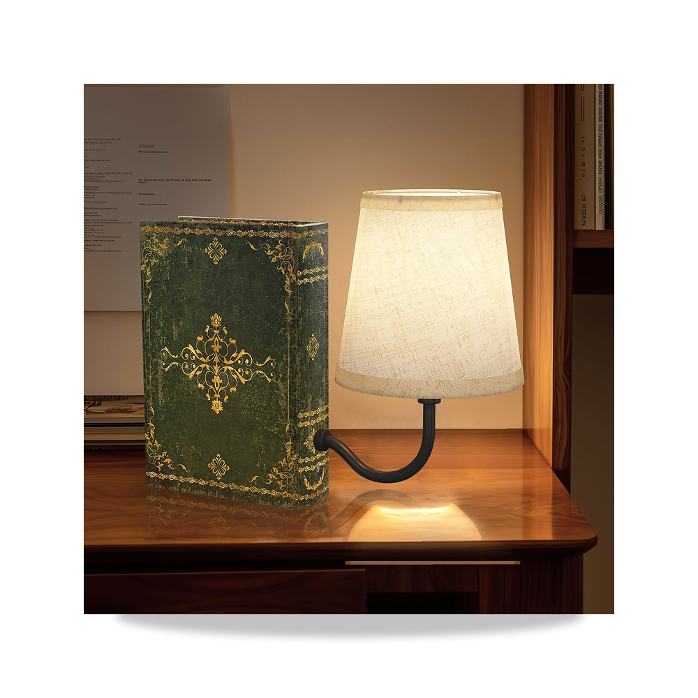 صورة منتج مصباح رف كتب عتيق قابل لاعادة الشحن، لاسلكي – المادة الأساسية الألومنيوم – لون الظلال بيج - كود الصنف reemco-2027-1539307 - ماركة يباع من خلال reemco - توريد وتصوير حصري لشركة ريمكو القابضة السعودية