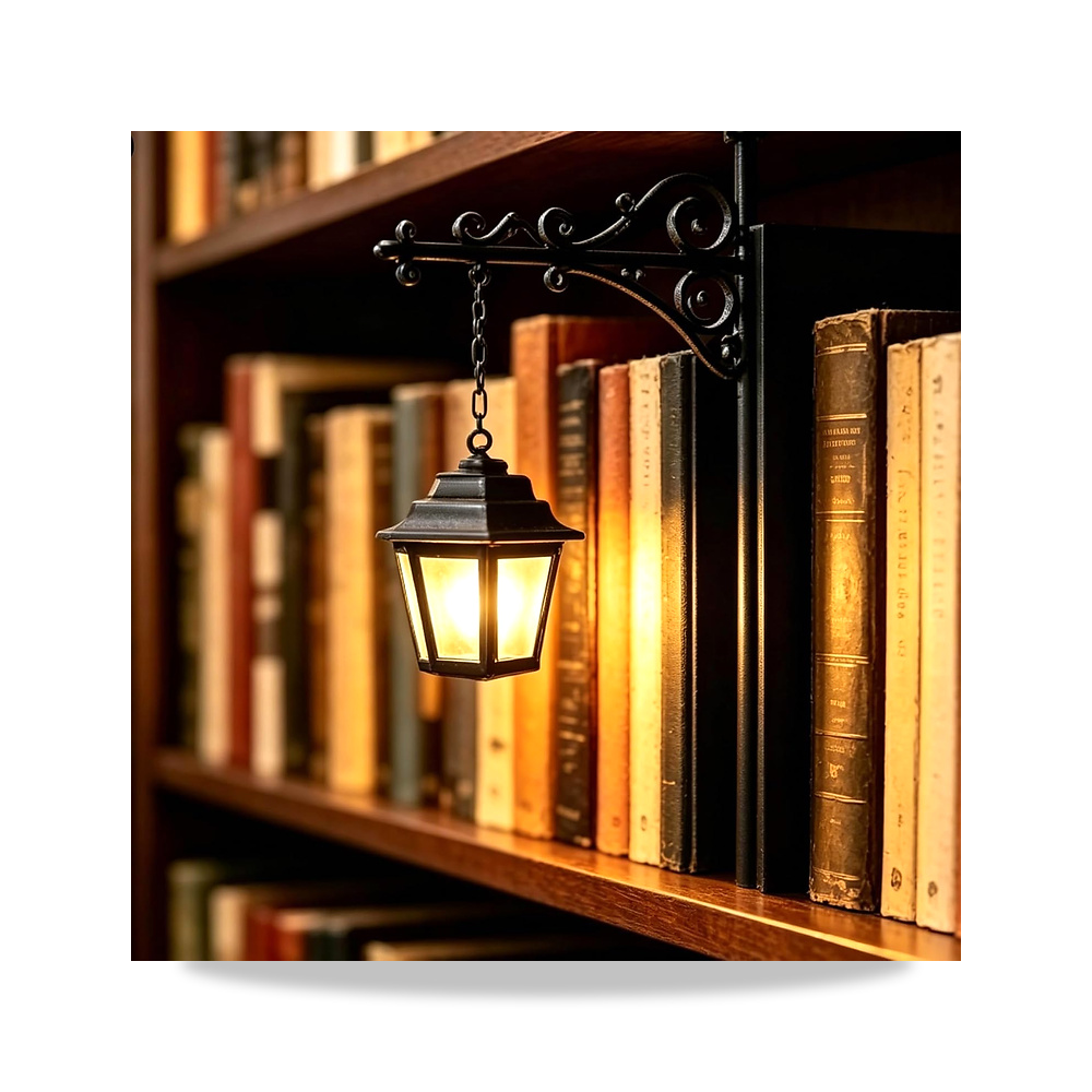 صورة منتج مصباح لرف الكتب، فانوس المكتبة، اضواء ديكور LED صغيرة مع توهج كهرماني دافئ، تصميم مسند كتب لاسلكي، نمط عتيق - كود الصنف reemco-2027-1539478 - ماركة يباع من خلال reemco - توريد وتصوير حصري لشركة ريمكو القابضة السعودية
