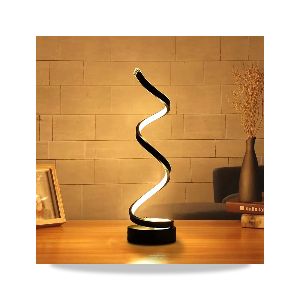 صورة منتج مصباح طاولة LED حلزوني من ازوني، مكتب قابل للتعتيم يعمل بمنفذ USB مع 3 درجات حرارة للألوان، ليلي ملتوي بسيط - كود الصنف reemco-2027-1539535 - ماركة يباع من خلال reemco - توريد وتصوير حصري لشركة ريمكو القابضة السعودية