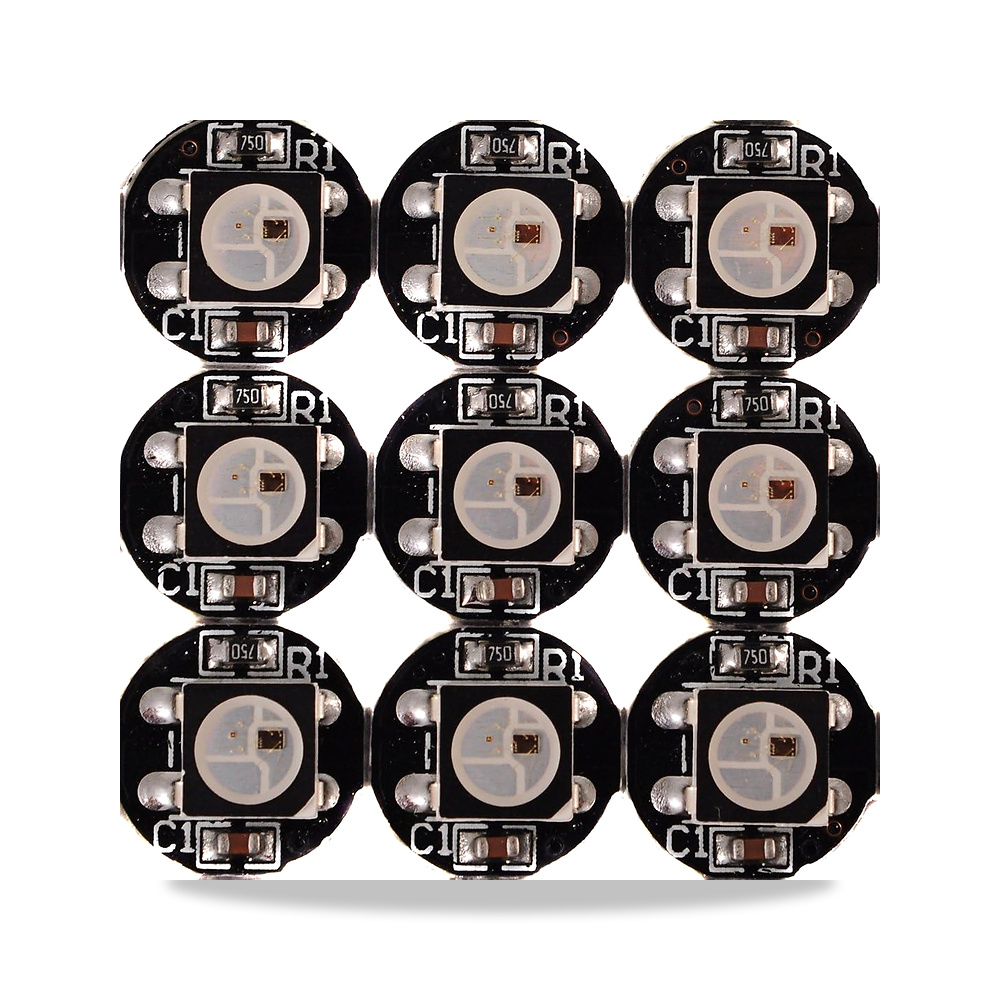صورة منتج وحدة LED متوافقة مع WS2812B، 100 قطعة قابلة للبرمجة بشكل فردي RGB تيار مستمر 5 فولت 5050 ضوء رقمي ملون - كود الصنف reemco-2027-1539569 - ماركة يباع من خلال reemco - توريد وتصوير حصري لشركة ريمكو القابضة السعودية