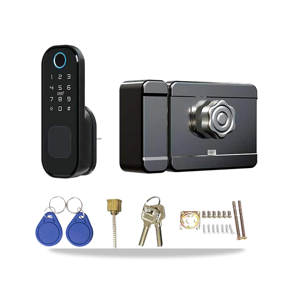 صورة منتج قفل باب ذكي، قفل حافة مقاوم للعوامل الجوية، اصدار واي فاي تي لوك، قفل باب الدخول بدون مفتاح، قفل ببصمة - كود الصنف reemco-2027-1545671 - ماركة يباع من خلال reemco - توريد وتصوير حصري لشركة ريمكو القابضة السعودية