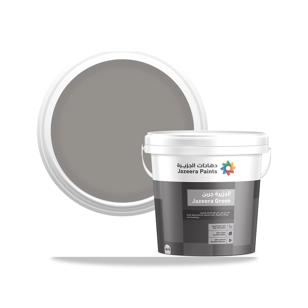 صورة منتج جرين دهان جدران داخلية ربع لامع 900مل (اللون : وود آش) Jazeera Paints – اللون Wood Ash – المقاس 900 ml - كود الصنف reemco-2027-1568390 - ماركة يباع من خلال reemco - توريد وتصوير حصري لشركة ريمكو القابضة السعودية