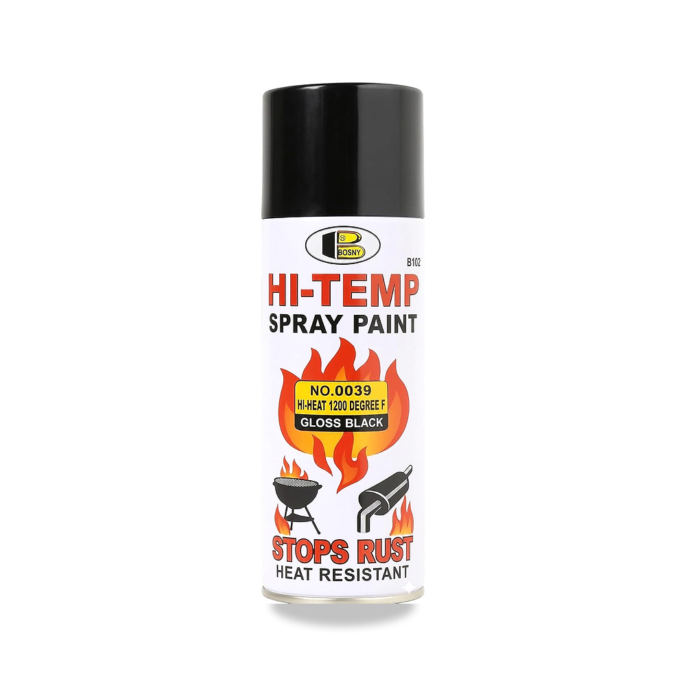 صورة منتج بخاخ طلاء هاي تيمب مقاوم للحرارة حتى 1000 درجة فهرنهايت، 400 مل رذاذ (لون اسود لامع) - كود الصنف reemco-2027-1568403 - ماركة يباع من خلال reemco - توريد وتصوير حصري لشركة ريمكو القابضة السعودية