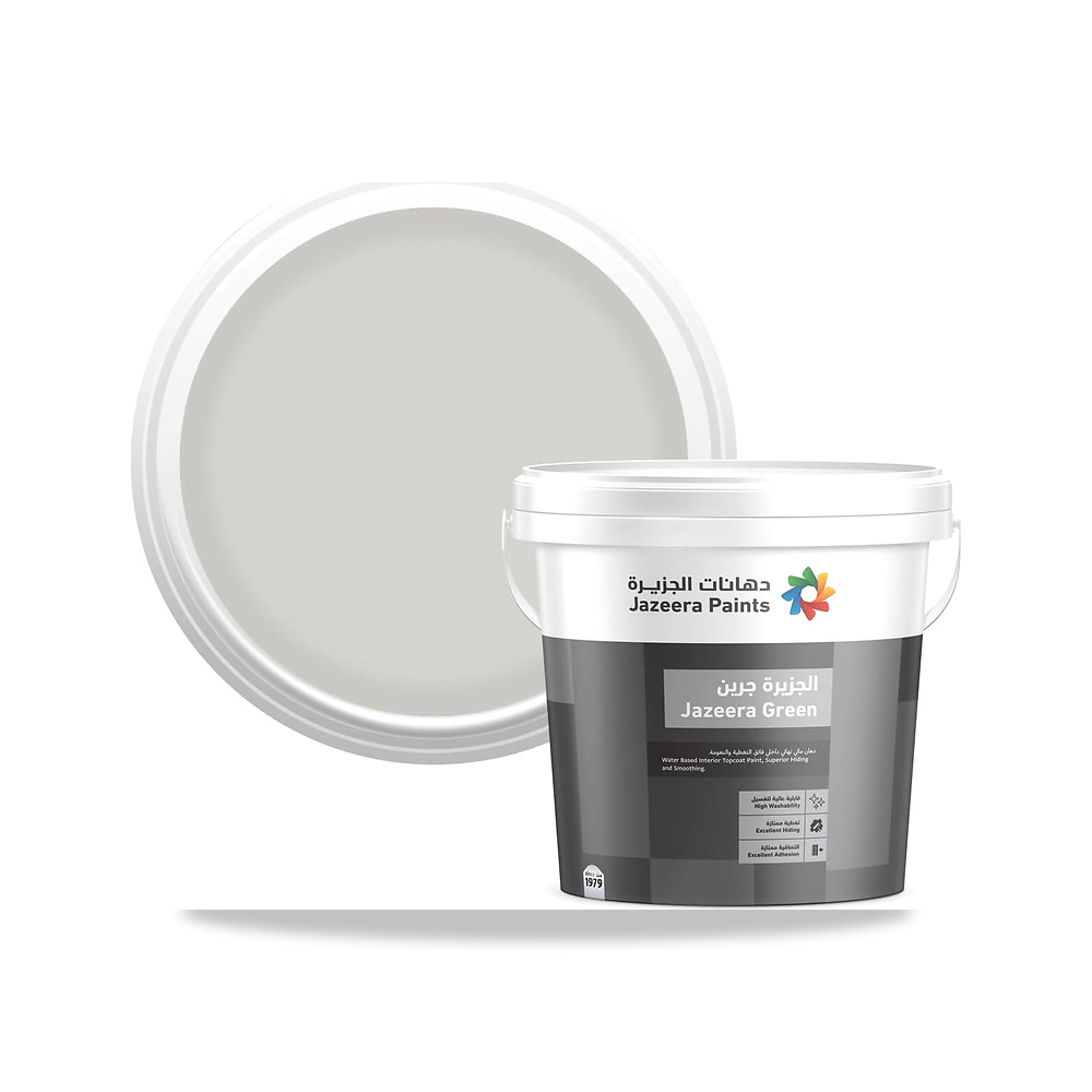 صورة منتج جرين دهان جدران داخلية نصف لامع 900مل (اللون : كمفورت قراي) Jazeera Paints – اللون Comfort Gray – المقاس 900 ml - كود الصنف reemco-2027-1568671 - ماركة يباع من خلال reemco - توريد وتصوير حصري لشركة ريمكو القابضة السعودية