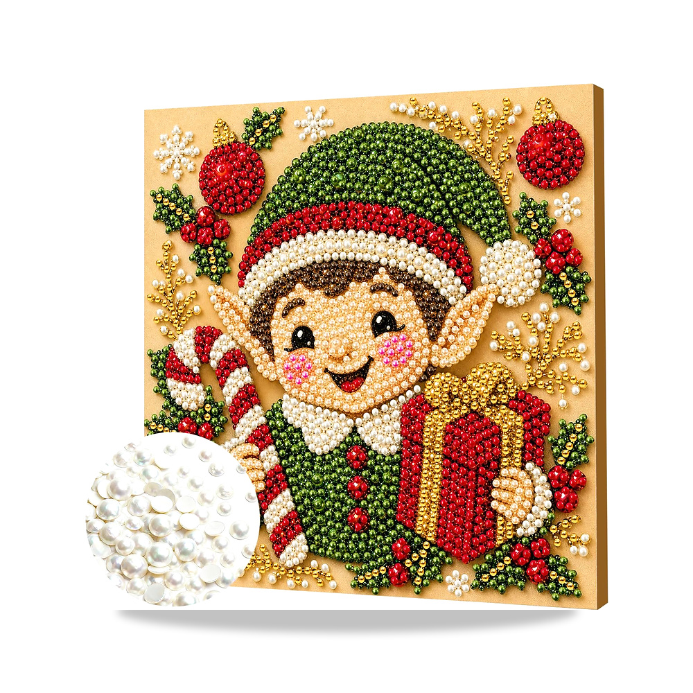 صورة منتج قلم طلاء ماسي ثلاجية بصفائح من EcoGleam ديكور معلق على الحائط – اللون Christmas elves – 20 x 20 x 1 سم - كود الصنف reemco-2027-1569185 - ماركة يباع من خلال reemco - توريد وتصوير حصري لشركة ريمكو القابضة السعودية