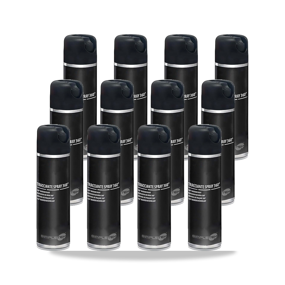 صورة منتج 12 × علبة رش سوداء لتحديد ارضيات الاسفلت 360 درجة عالية الوضوح V403NERO 500 مل (مجموعة من 12 قطعة) - كود الصنف reemco-2027-1570464 - ماركة يباع من خلال reemco - توريد وتصوير حصري لشركة ريمكو القابضة السعودية