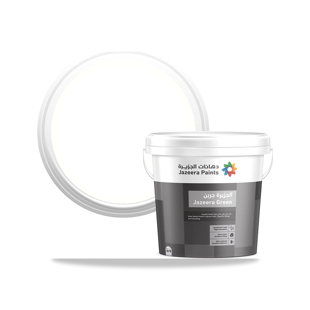 صورة منتج جرين دهان جدران داخلية لامع 3لتر (اللون : قطني) Jazeera Paints – اللون Cotton – المقاس 3 L - كود الصنف reemco-2027-1570999 - ماركة يباع من خلال reemco - توريد وتصوير حصري لشركة ريمكو القابضة السعودية