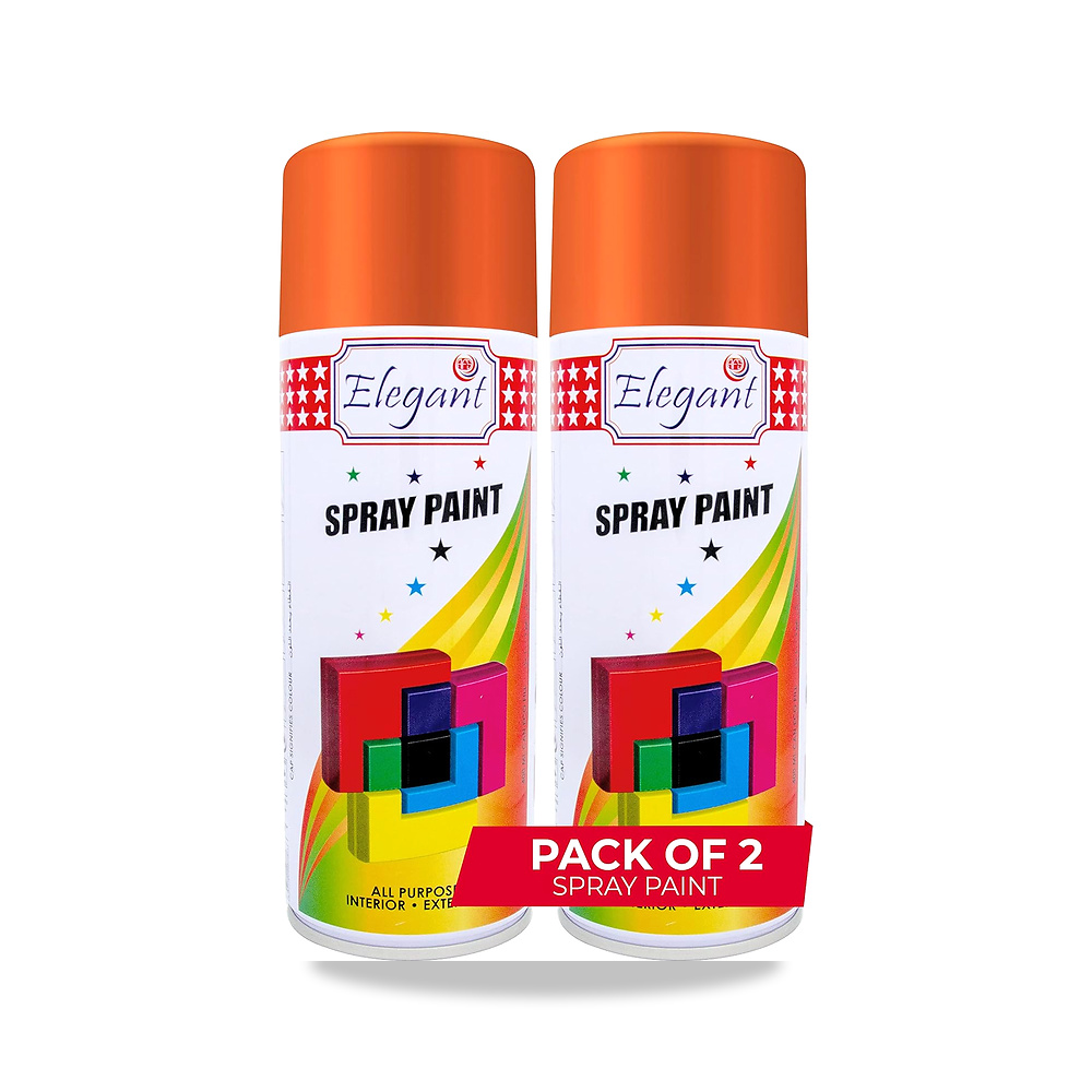 صورة منتج طلاء بخاخ انيق متعدد الاغراض – برتقالي – 400 مل – عبوة من قطعتين (400 مل × 2 قطعة) – اكريليك سريع الجفاف - كود الصنف reemco-2027-1572209 - ماركة يباع من خلال reemco - توريد وتصوير حصري لشركة ريمكو القابضة السعودية