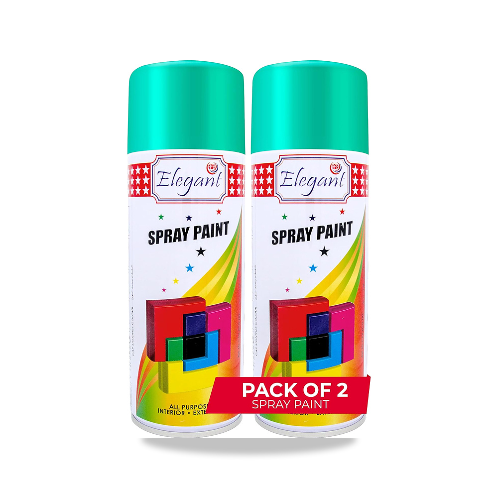 صورة منتج طلاء بخاخ متعدد الاغراض من اليجانت – اخضر فاتح – 400 مل – عبوة من قطعتين – المقاس TWIN Pack – Pack of 2 – 12 x 6 x 21 سم; 440 جرام - كود الصنف reemco-2027-1572210 - ماركة يباع من خلال reemco - توريد وتصوير حصري لشركة ريمكو القابضة السعودية