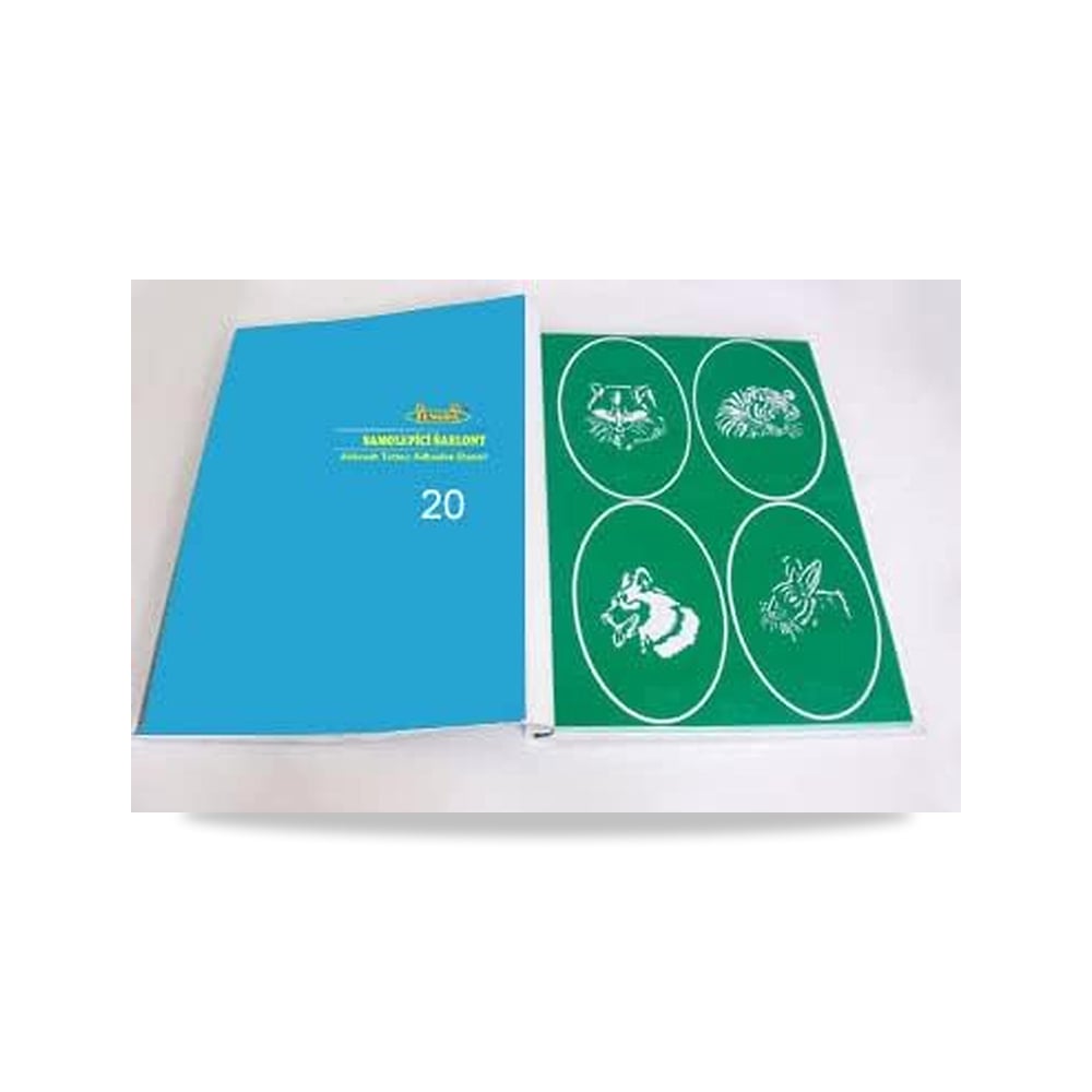 صورة منتج كتاب وشم بخاخة من الاستنسل نوع 20 ايربراش فينغدا - كود الصنف reemco-2027-1573228 - ماركة يباع من خلال reemco - توريد وتصوير حصري لشركة ريمكو القابضة السعودية