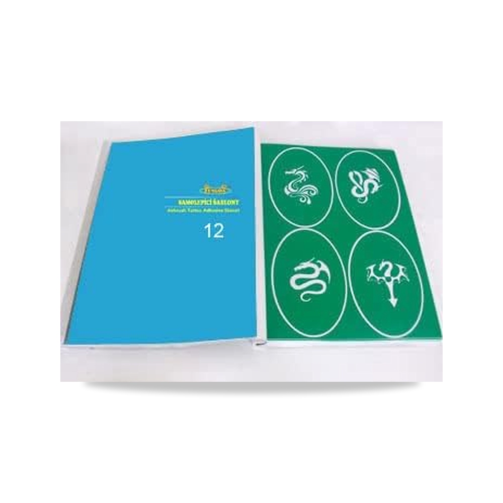 صورة منتج كتاب استنسل للوشم البخاخ نوع 12 اير براش فينجدا - كود الصنف reemco-2027-1573277 - ماركة يباع من خلال reemco - توريد وتصوير حصري لشركة ريمكو القابضة السعودية