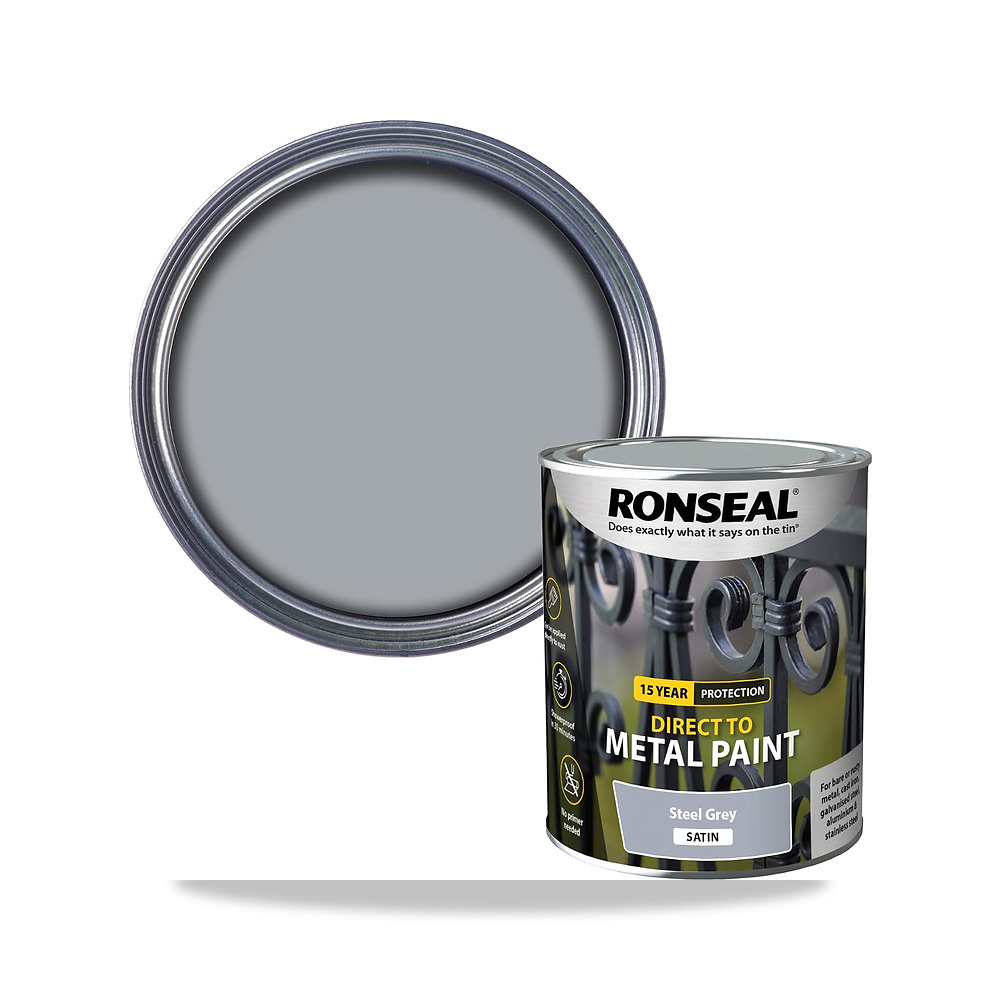 صورة منتج طلاء مباشر للأسطح المعدنية بلون رمادي ساتان من رونسيل، 750 مل – المقاس 750 ml (Pack of 1) - كود الصنف reemco-2027-1573337 - ماركة يباع من خلال reemco - توريد وتصوير حصري لشركة ريمكو القابضة السعودية