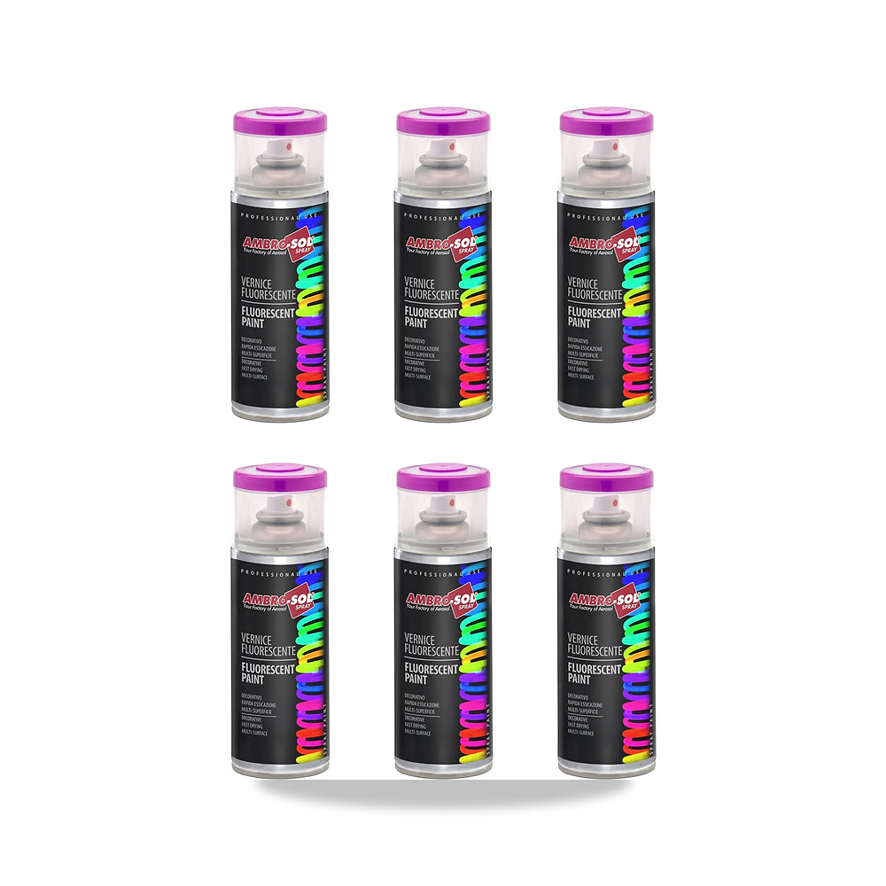 صورة منتج طلاء فلورسنت V400FLUOR.4 من امبرو-سول، اخضر، 400 مل، عبوة من 6 قطع AMBRO-SOL SPRAY YOUR FACTORY OF AEROSOL - كود الصنف reemco-2027-1573350 - ماركة يباع من خلال reemco - توريد وتصوير حصري لشركة ريمكو القابضة السعودية