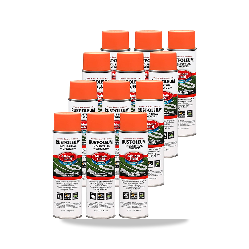 صورة منتج رست اوليم طلاء مخطط مقلوب للملاعب الرياضية 257406-12PK AF1600، عبوة من 12 قطعة، برتقالي فلورسنت - كود الصنف reemco-2027-1573786 - ماركة يباع من خلال reemco - توريد وتصوير حصري لشركة ريمكو القابضة السعودية