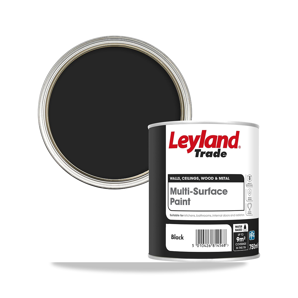 صورة منتج طلاء متعدد الاسطح من ليلاند تريد – مناسب لـ 8 اسطح مختلفة – اسود – 750 مل Leyland – المقاس 750 ml (Pack of 1) - كود الصنف reemco-2027-1573823 - ماركة يباع من خلال reemco - توريد وتصوير حصري لشركة ريمكو القابضة السعودية