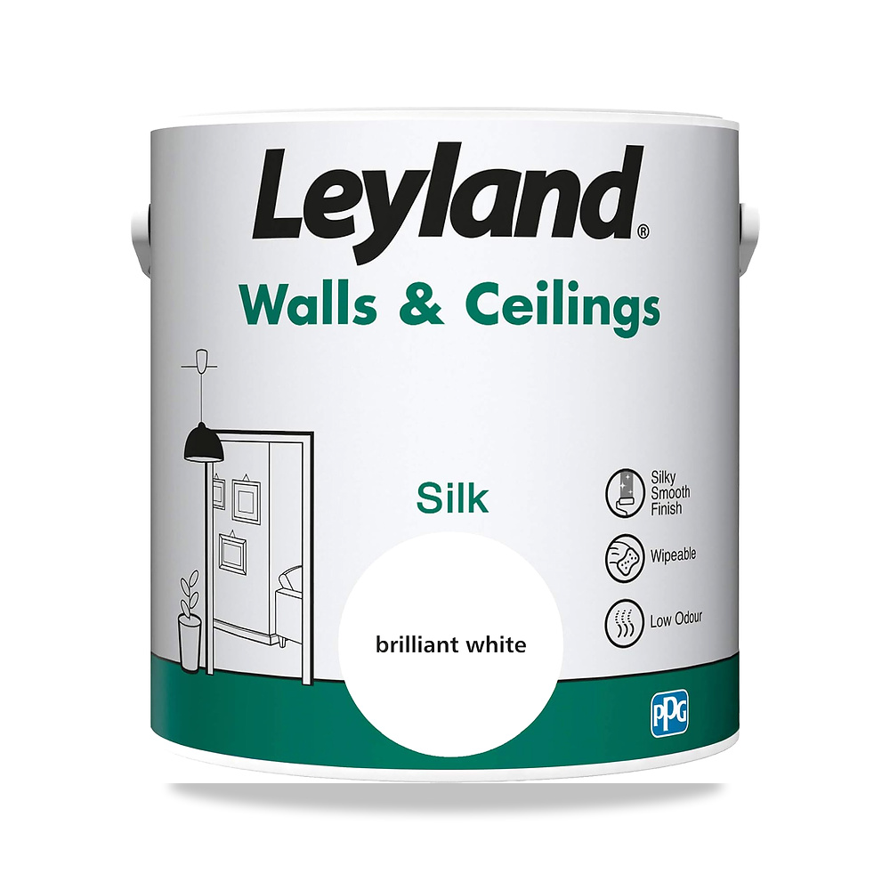 صورة منتج حوائط واسقف حريرية من ليلاند، أبيض لامع، 2.5 لتر Leyland – اللون Brilliant White – المقاس 2.5 l (Pack of 1) - كود الصنف reemco-2027-1573866 - ماركة يباع من خلال reemco - توريد وتصوير حصري لشركة ريمكو القابضة السعودية