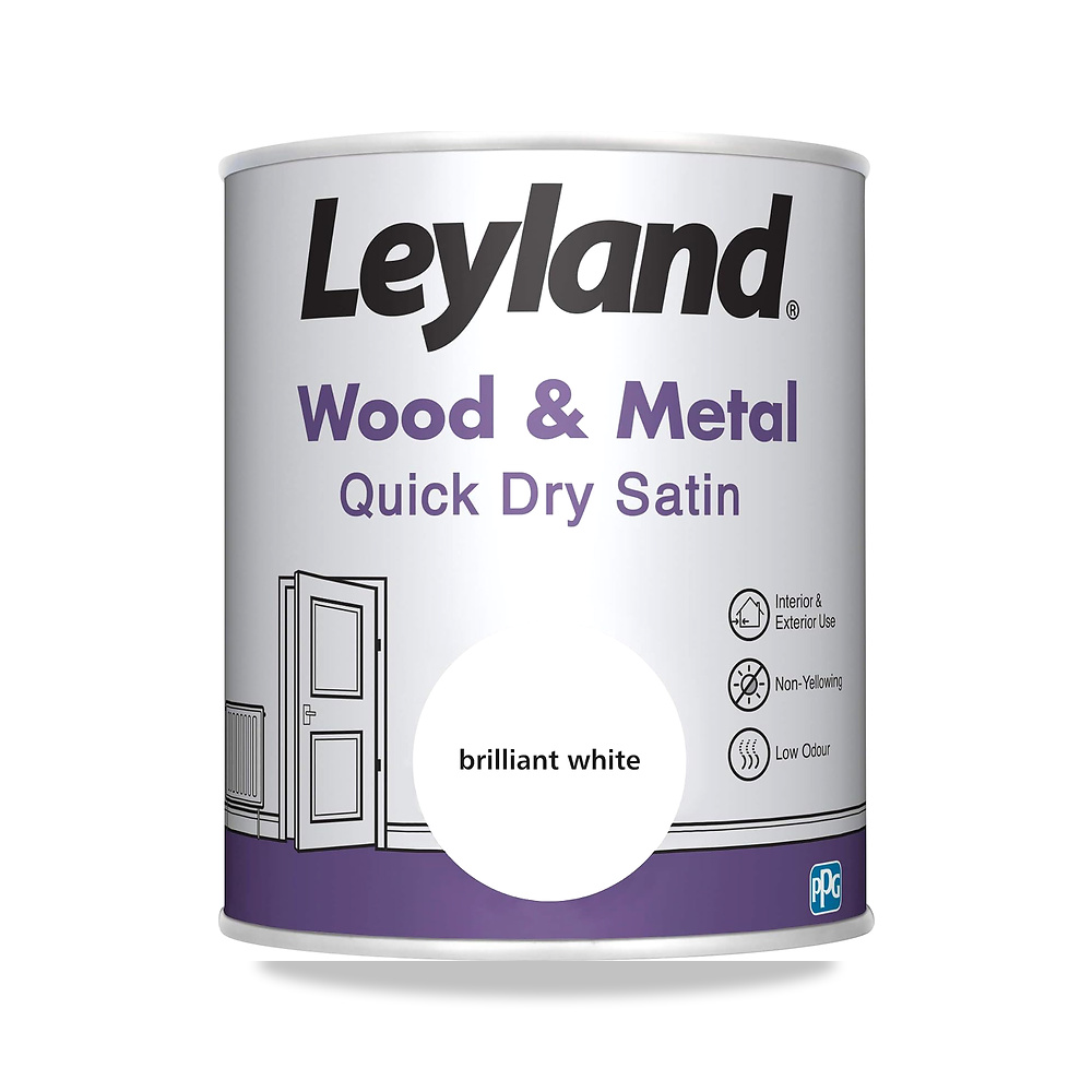 صورة منتج ساتان سريع الجفاف وود اند ميتال من ليلاند، ابيض لامع، 750 مل Leyland – المقاس 750 ml (Pack of 1) - كود الصنف reemco-2027-1573867 - ماركة يباع من خلال reemco - توريد وتصوير حصري لشركة ريمكو القابضة السعودية