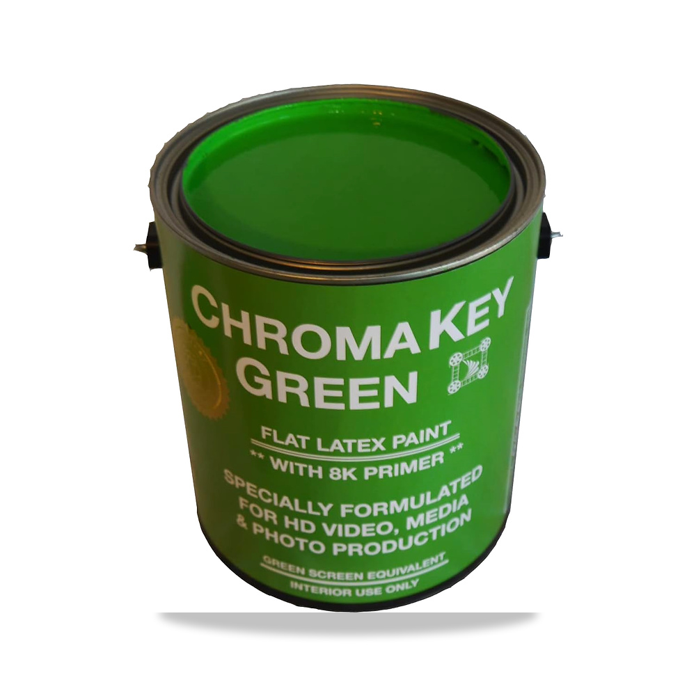 صورة منتج طلاء اخضر لفيديو HD من كروما كي مع برايمر 8K مكافئ للشاشة الخضراء سعة 1 جالون Chroma Key - كود الصنف reemco-2027-1574001 - ماركة يباع من خلال reemco - توريد وتصوير حصري لشركة ريمكو القابضة السعودية