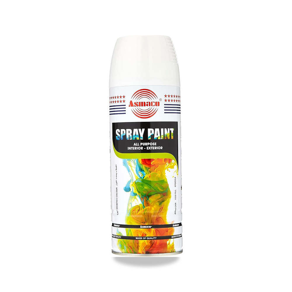 صورة منتج اسمكو Spray Paint, Asmaco007, أبيض – المقاس 0.5 Liters - كود الصنف reemco-2027-1574045 - ماركة يباع من خلال reemco - توريد وتصوير حصري لشركة ريمكو القابضة السعودية