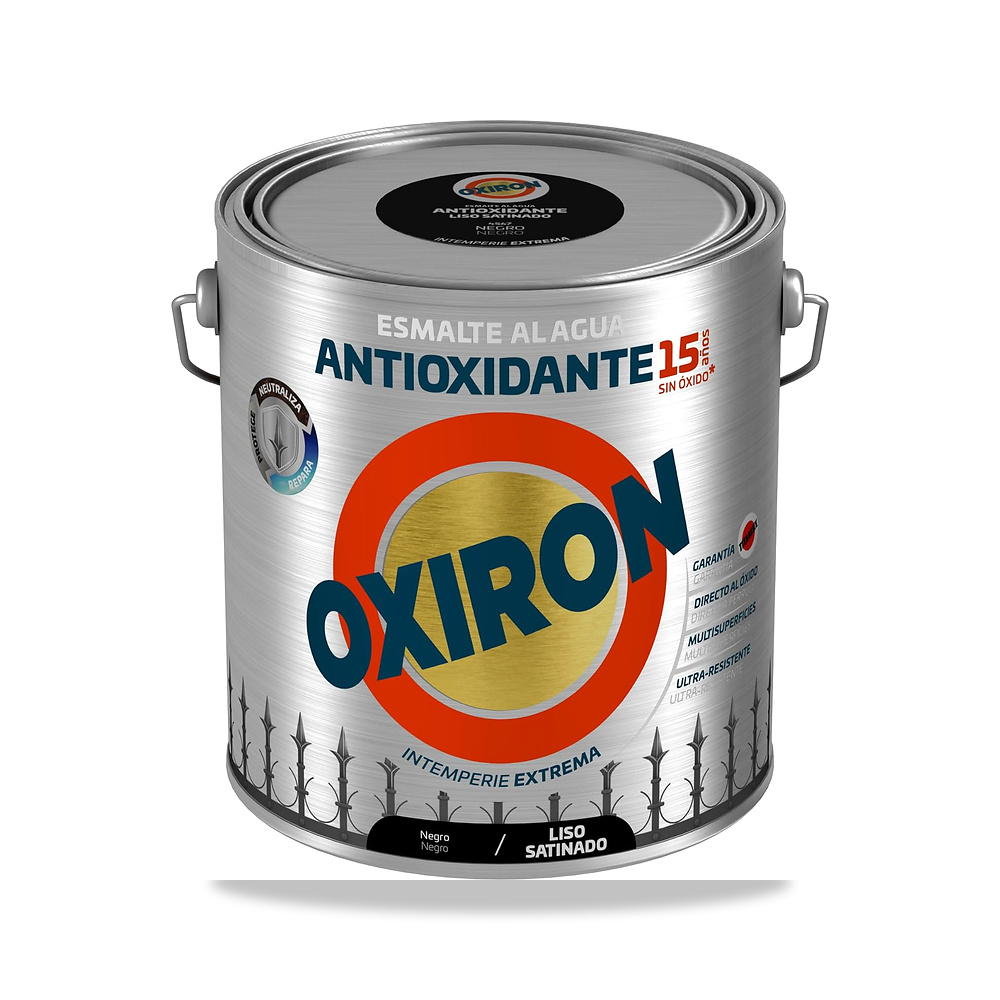 صورة منتج مينا ناعم مقاوم للماء من اوكسيرون، اسود ساتان، 2.5 لتر OXIRON – المقاس 2.5 l (Pack of 1) - كود الصنف reemco-2027-1574109 - ماركة يباع من خلال reemco - توريد وتصوير حصري لشركة ريمكو القابضة السعودية
