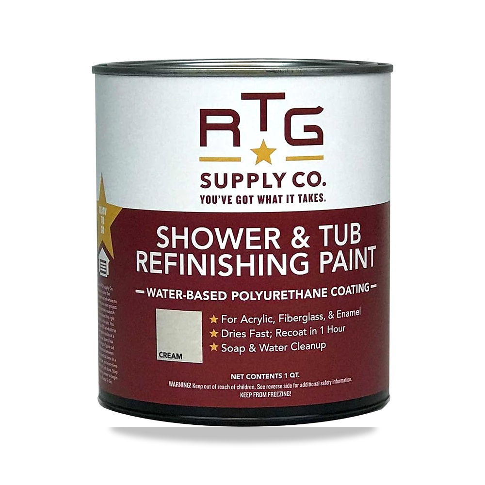 صورة منتج طلاء تجديد حوض الاستحمام من ار تي جي (كريمي)، 1 كوارت (عبوة من قطعة واحدة) RTG Supply Co - كود الصنف reemco-2027-1574369 - ماركة يباع من خلال reemco - توريد وتصوير حصري لشركة ريمكو القابضة السعودية