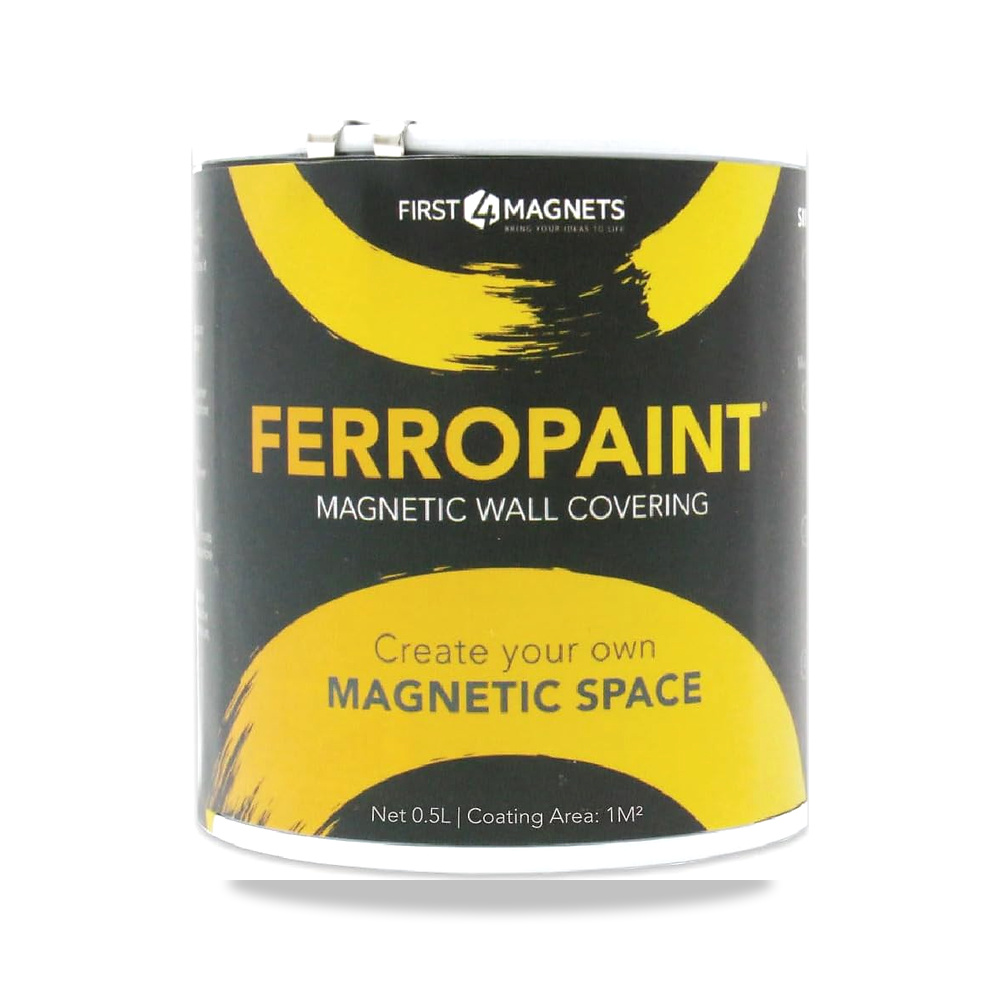 صورة منتج طلاء مغناطيسي فحمي من FerroPaint للجدران، غرفة النوم، المكتب، المطبخ، اللعب، الفصل، اصنعها بنفسك وتجديد - كود الصنف reemco-2027-1574438 - ماركة يباع من خلال reemco - توريد وتصوير حصري لشركة ريمكو القابضة السعودية