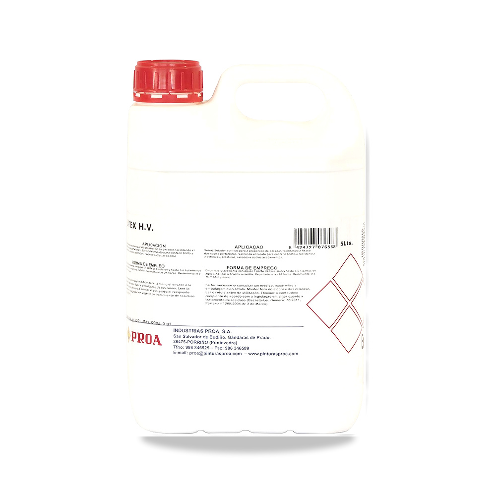 بروا لاتكس، شفاف، 5 لتر PROA - المقاس 5 l (1er Pack) - 19 x 14 x 29 سم; 5 كيلو غرام