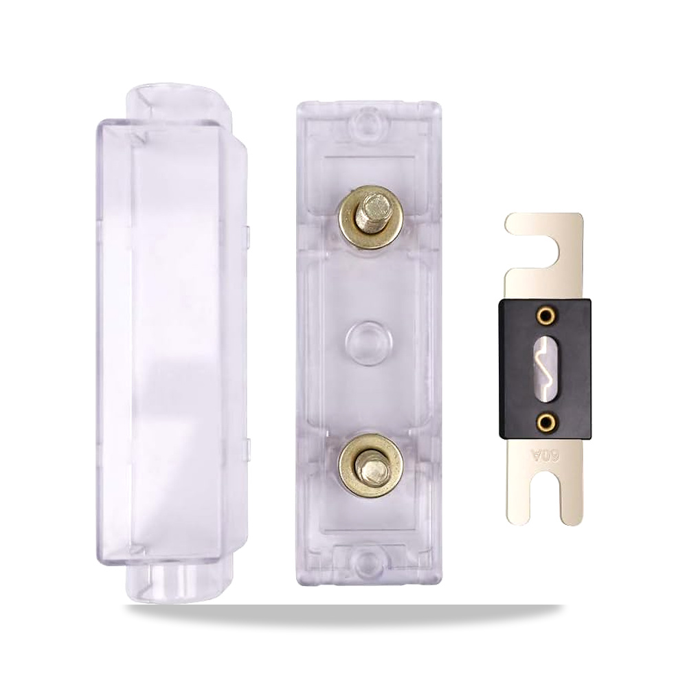 صورة منتج حامل صمامات ANL 60A مع صمام من رينوجي ANL + 60A ANL RNG-SET-ANL60 – المادة النحاس نحاس أصفر – اللون شفاف - كود الصنف reemco-2027-1581194 - ماركة يباع من خلال reemco - توريد وتصوير حصري لشركة ريمكو القابضة السعودية