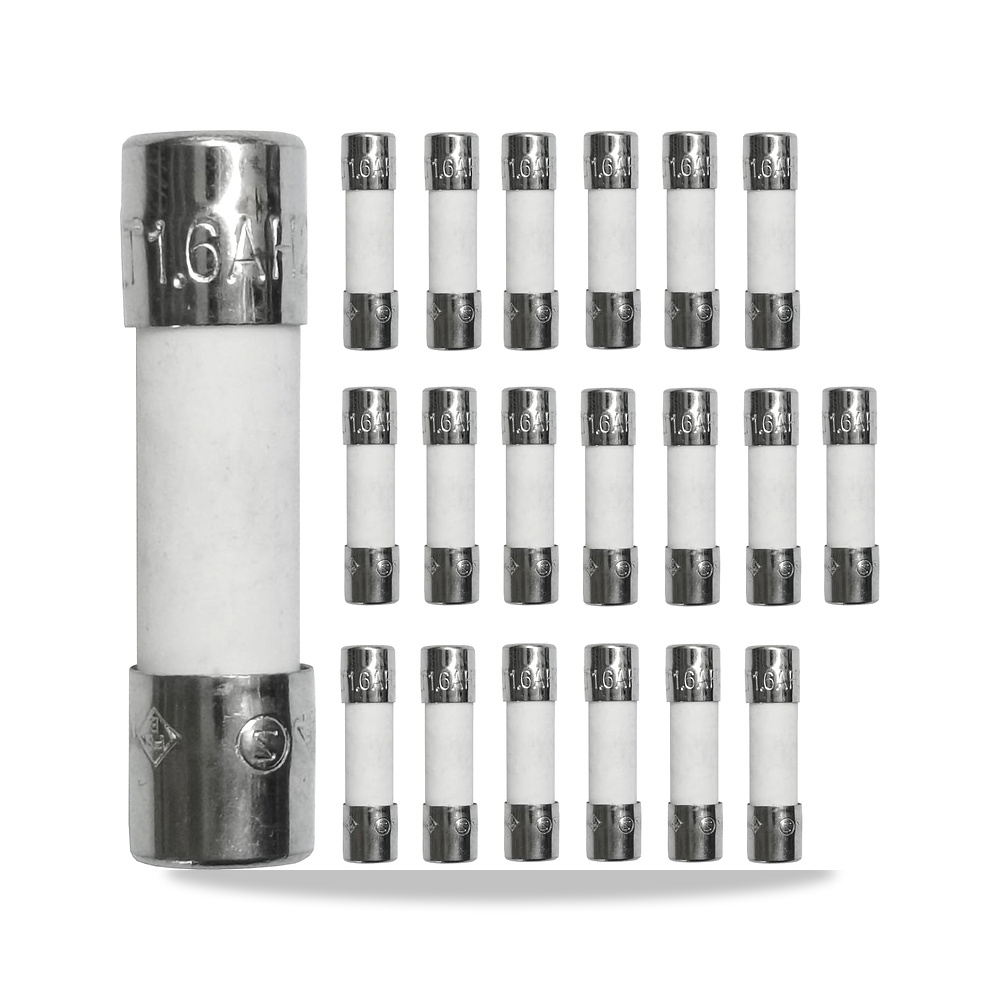 صورة منتج صمام سيراميك T1.6AH250V ضربة بطيئة 5×20 ملم/0.2×0.79 انش 1.6 امبير 250 فولت تأخير الوقت يويلنز - كود الصنف reemco-2027-1587045 - ماركة يباع من خلال reemco - توريد وتصوير حصري لشركة ريمكو القابضة السعودية