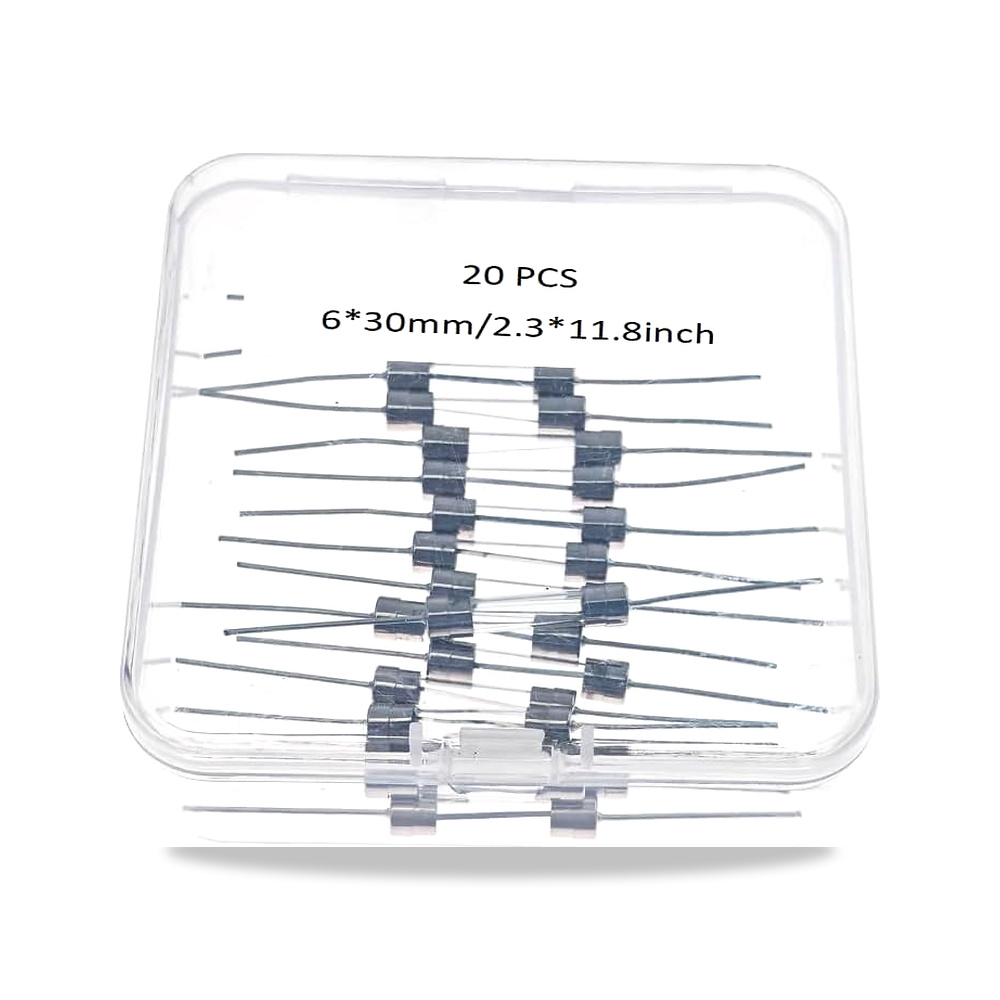 صورة منتج 20 قطعة 250MA 250VP 250MA 250V 6×30 ملم صمام زجاجي بطيء النفخ فيجور_سورس – 250 فولت – 30 x 6 x 30 ملي متر - كود الصنف reemco-2027-1587347 - ماركة يباع من خلال reemco - توريد وتصوير حصري لشركة ريمكو القابضة السعودية