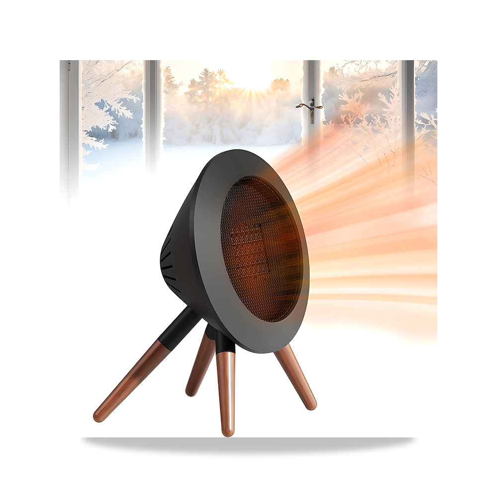 صورة منتج مدفاة كهربائية محمولة 1000 واط، سخان مساحة صغير، درجة حرارة قابلة للتعديل، ضوضاء منخفضة، مع جهاز تحكم - كود الصنف reemco-2027-1598474 - ماركة يباع من خلال reemco - توريد وتصوير حصري لشركة ريمكو القابضة السعودية