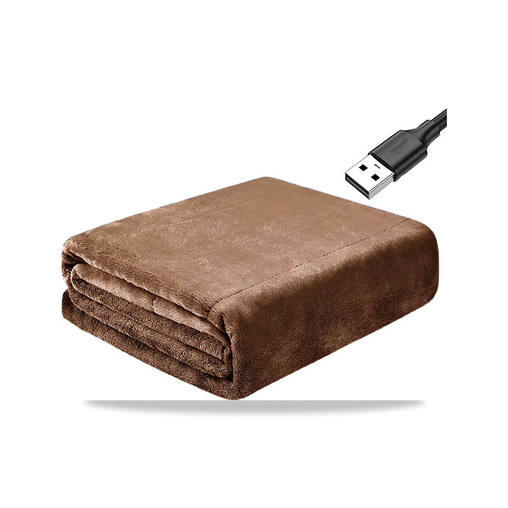صورة منتج بطانية كهربائية للخريف والشتاء، شال تسخين لاسلكي محمول بمنفذ USB، فلانيل للتدفئة 140 × 80 سم تعمل - كود الصنف reemco-2027-1599152 - ماركة يباع من خلال reemco - توريد وتصوير حصري لشركة ريمكو القابضة السعودية