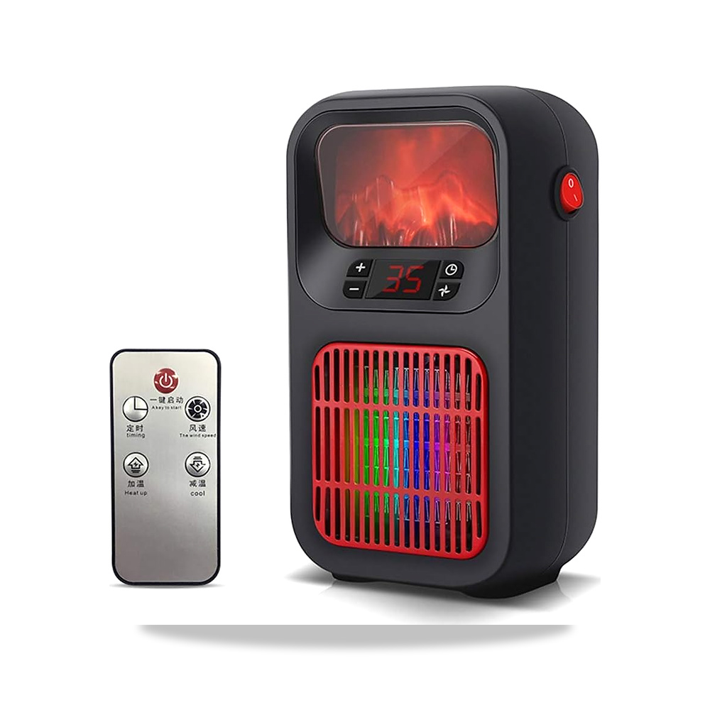 صورة منتج مدفاة كهربائية بتأثير اللهب مع تحكم في الترموستات قابل للتعديل مع ضوء LED لحرق الخشب من واويان - كود الصنف reemco-2027-1599519 - ماركة يباع من خلال reemco - توريد وتصوير حصري لشركة ريمكو القابضة السعودية
