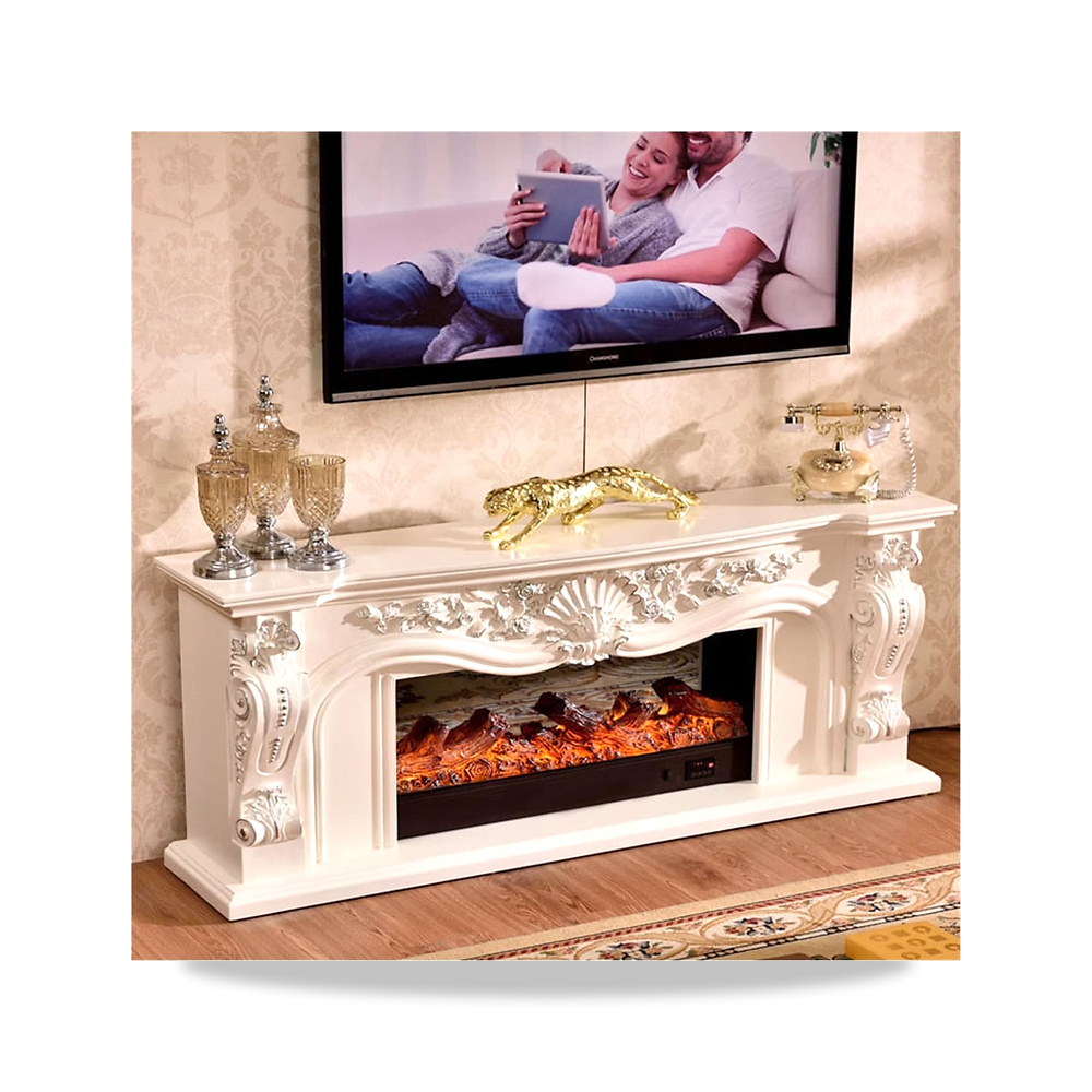 صورة منتج Electric Fireplace طقم الموقد الكهربائي MOقد شيمينيب معاصرة مع اصطناعية Acd زخرفة Android 4.1 – اللون أبيض بدون سخان - كود الصنف reemco-2027-1600910 - ماركة يباع من خلال reemco - توريد وتصوير حصري لشركة ريمكو القابضة السعودية
