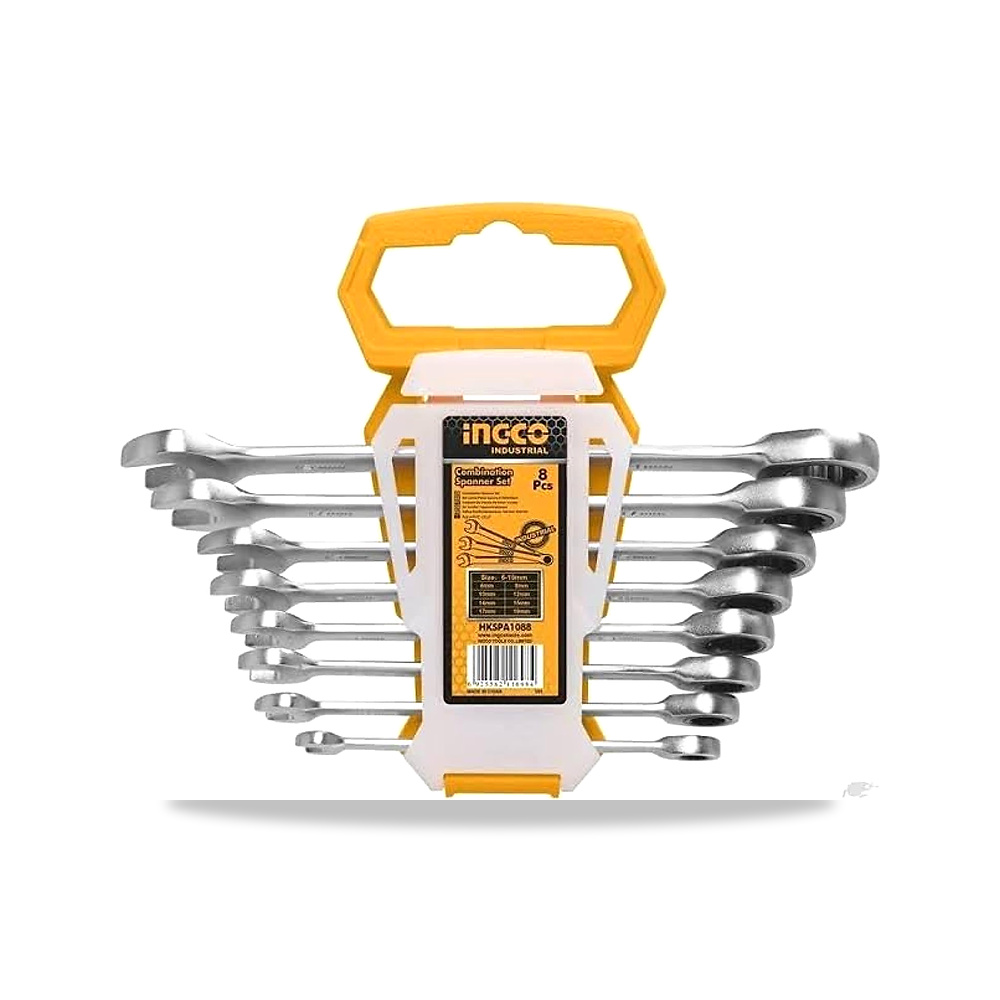 صورة منتج 8pcs Ratchet Spanner 8-19mm طقم مفاتيح ناحية وناحية اوتوماتيكي 8 قطع انجكو - كود الصنف reemco-2027-1602484 - ماركة يباع من خلال reemco - توريد وتصوير حصري لشركة ريمكو القابضة السعودية