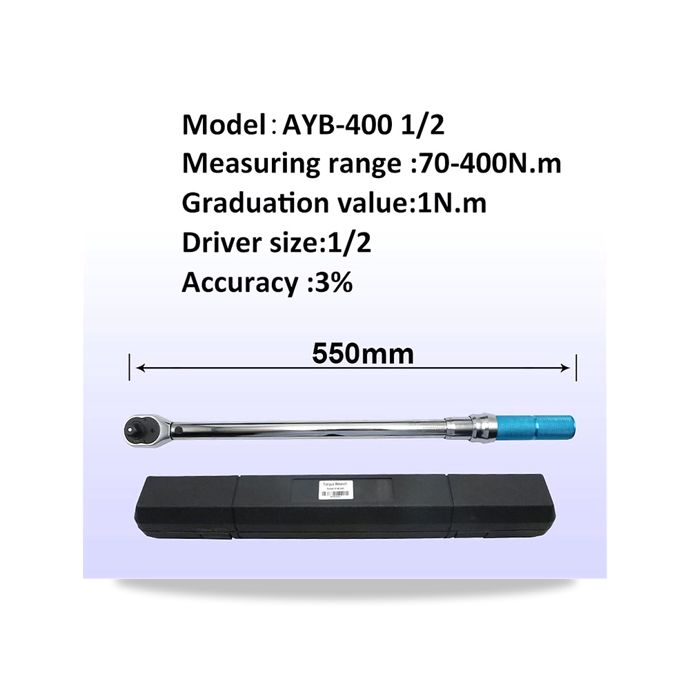 صورة منتج مفتاح عزم دوران رقمي قابل للتعديل 1/2 انش، عزم عالي الدقة 3% دقة ربط يدوي للدراجة من فورو، عدة (اللون: Ayb-400) - كود الصنف reemco-2027-1606331 - ماركة يباع من خلال reemco - توريد وتصوير حصري لشركة ريمكو القابضة السعودية