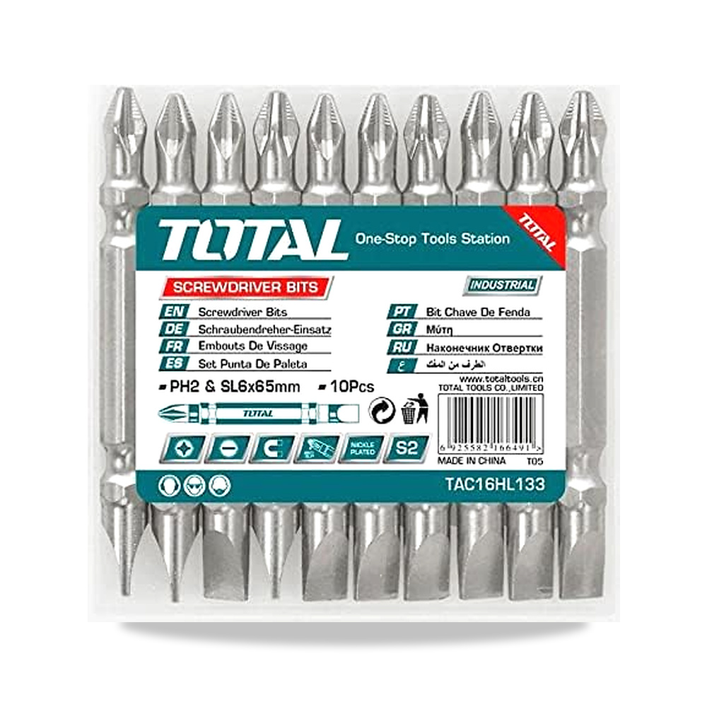 صورة منتج طقم مفكات 10 قطع من توتال – TAC16HL133 – 10 سنتيمترات – المادة صلب الكروم فاناديوم - كود الصنف reemco-2027-1608228 - ماركة يباع من خلال reemco - توريد وتصوير حصري لشركة ريمكو القابضة السعودية