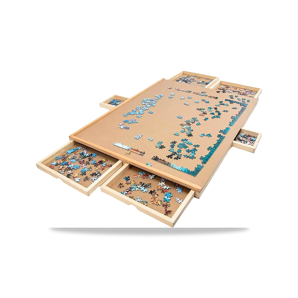 صورة منتج لوح احجية خشبي قابل للتعديل، لوح جيغسو للامالة، طاولة مائلة قابلة للطي، غير للانزلاق، مع 6 ادراج، سهلة - كود الصنف reemco-2027-1621832 - ماركة يباع من خلال reemco - توريد وتصوير حصري لشركة ريمكو القابضة السعودية