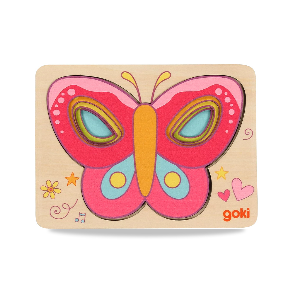 صورة منتج Schichtenpuzzle Schmetterling: 15 × 11 × 1.5 سم، خشب، 5 قطع، 5 أجزاء، لكل قطعة جوكي – اللون Rosa – 15 x 11 x 1,5 سم - كود الصنف reemco-2027-1623138 - ماركة يباع من خلال reemco - توريد وتصوير حصري لشركة ريمكو القابضة السعودية