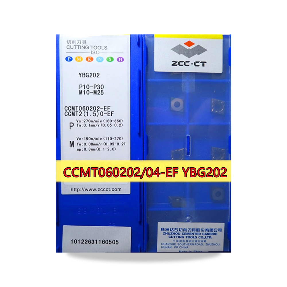صورة منتج CCMT060204 EF YBG202 10 قطع/مجموعة 50 قطعة/المجموعة ZCC.CT شفرة كربيد من موديل CCMT060202/04-EF YBG202 - كود الصنف reemco-2027-1624739 - ماركة يباع من خلال reemco - توريد وتصوير حصري لشركة ريمكو القابضة السعودية