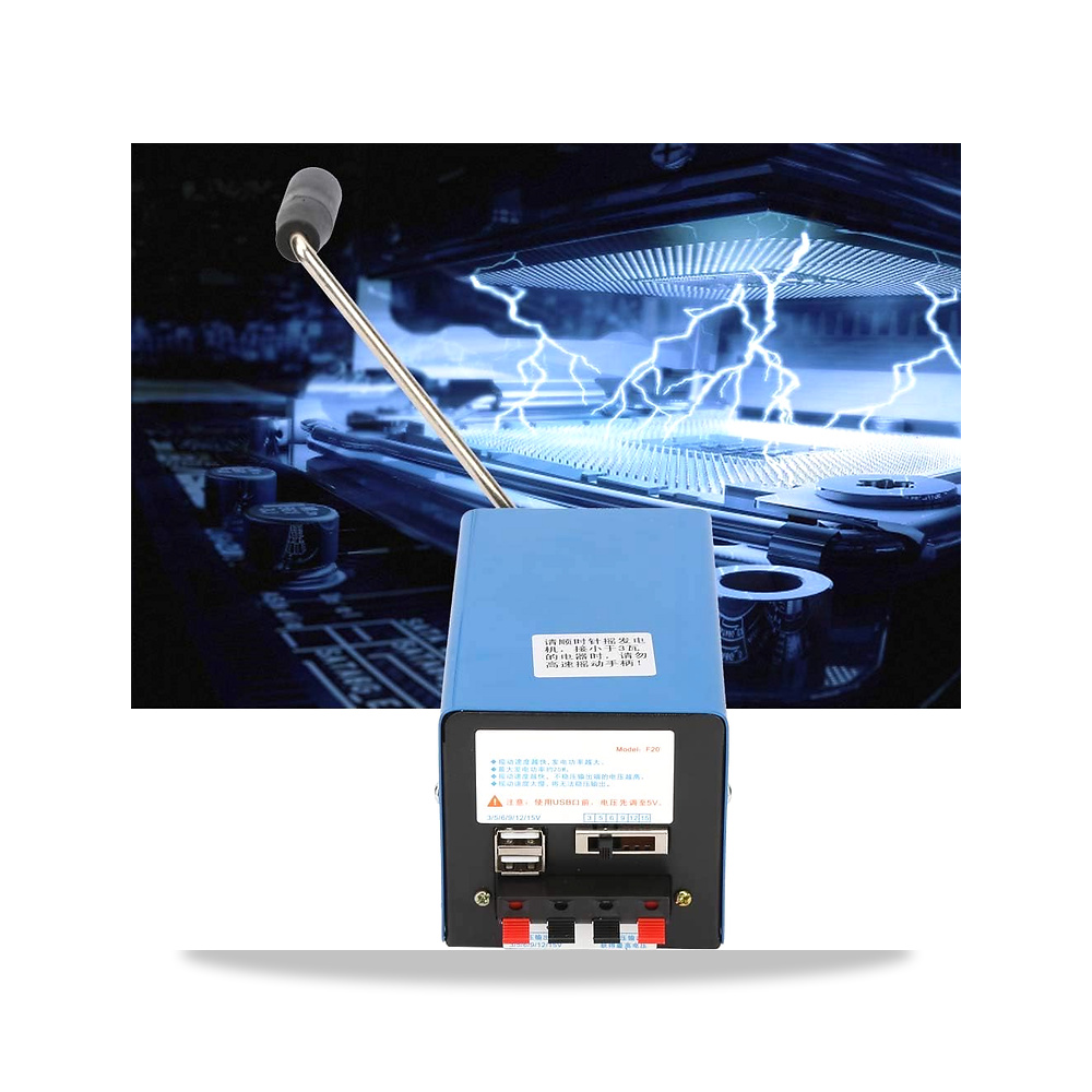 صورة منتج مولد كهربائي صلب محمول باليد من زايكولر بقوة شحن USB، ديناموتور طوارئ لنقص الطاقة على المدى الطويل، 1 معدن ZAICOLER - كود الصنف reemco-2027-1632420 - ماركة يباع من خلال reemco - توريد وتصوير حصري لشركة ريمكو القابضة السعودية