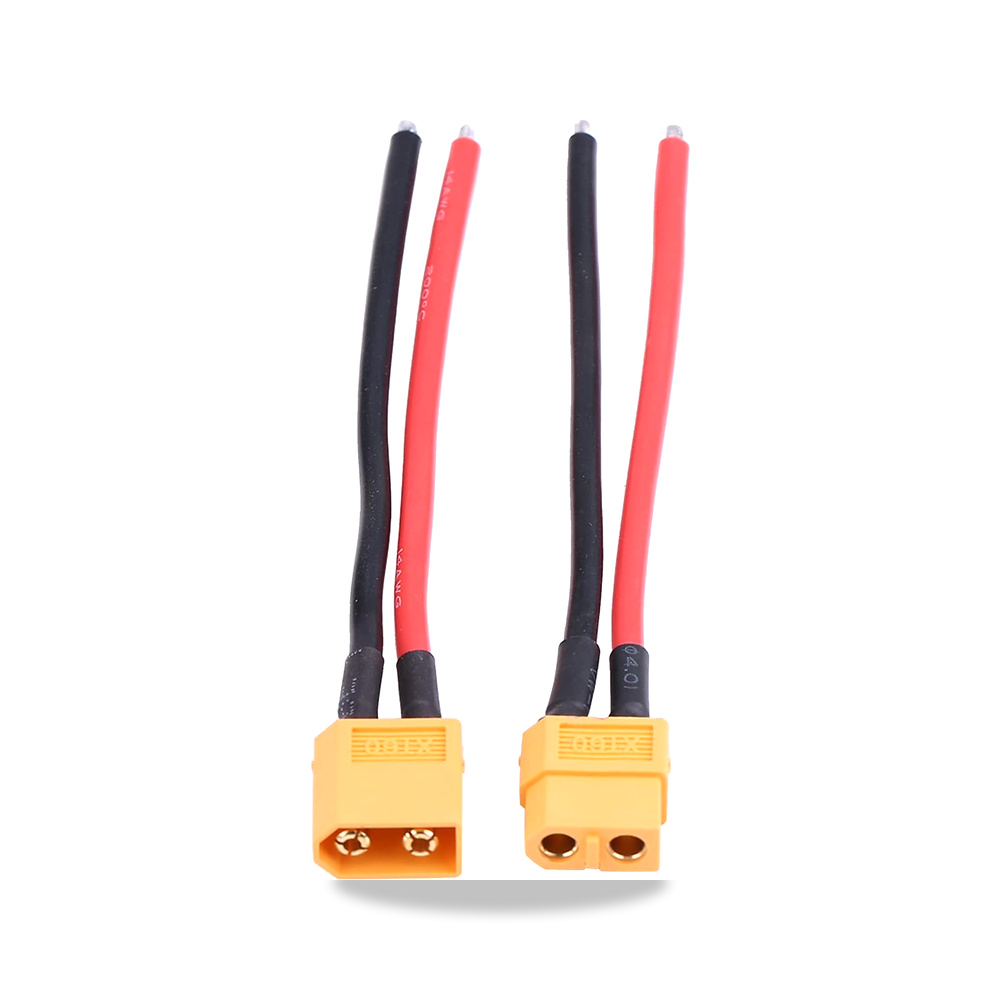 صورة منتج ايكام كيبل ذكر XT60، مجموعة موصل انثى XT60، سلك سيليكون 14AWG لشحن بطارية الليثيوم بجهاز تحكم عن بعد - كود الصنف reemco-2027-1632933 - ماركة يباع من خلال reemco - توريد وتصوير حصري لشركة ريمكو القابضة السعودية