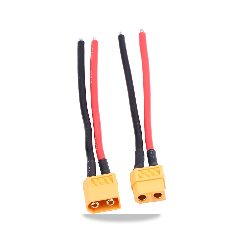 صورة منتج هوفي مجموعة كيبلات سيليكون شديدة التحمل XT60 لموصل بطارية الليثيوم 14AWG من قطعتين من ملحقات التحكم عن بعد المخصصة - كود الصنف reemco-2027-1633568 - ماركة يباع من خلال reemco - توريد وتصوير حصري لشركة ريمكو القابضة السعودية